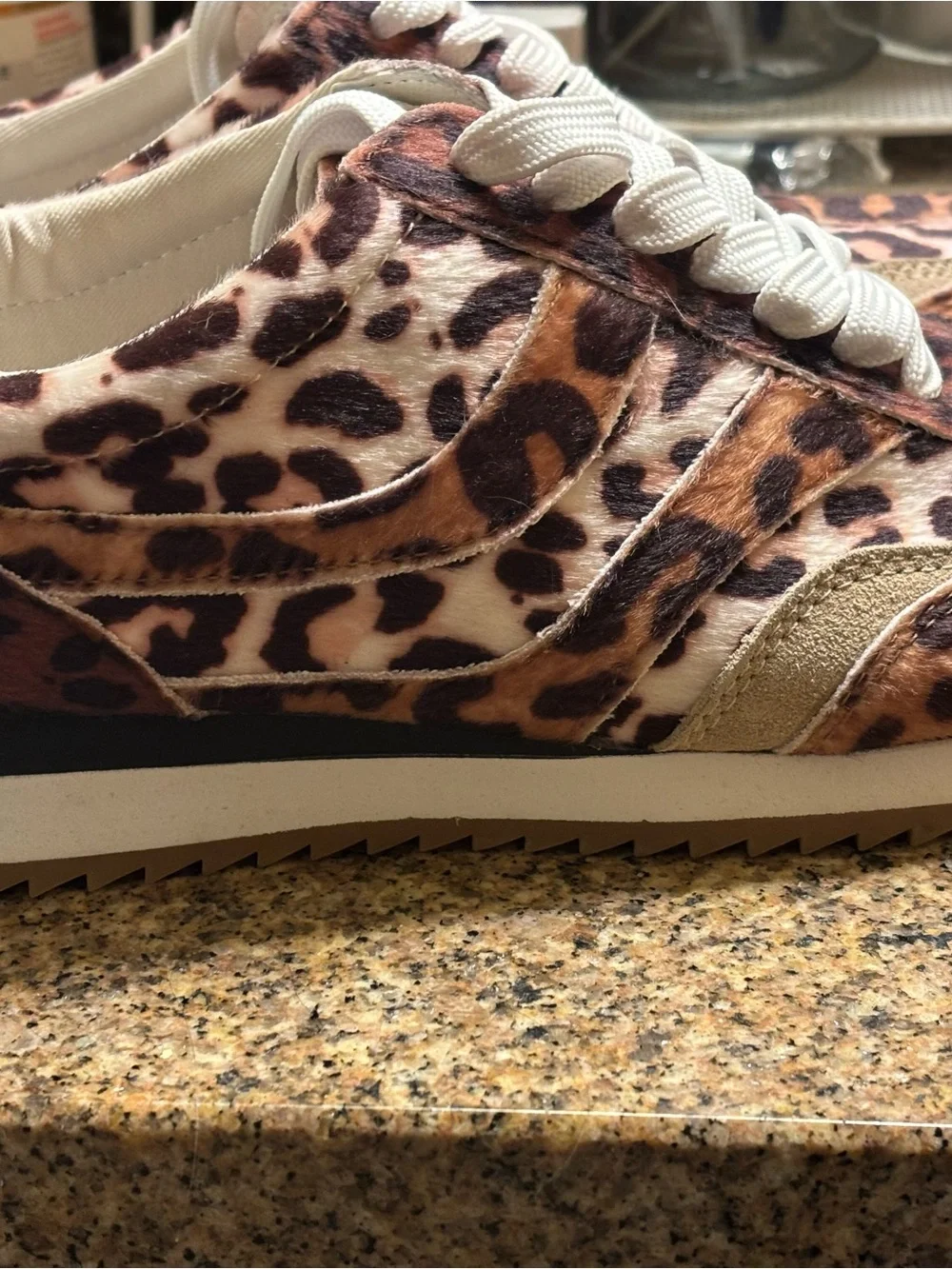 Dolce Vita Leopard Print Athletic Sneakers in Brown & White leopard-new w/ tags
